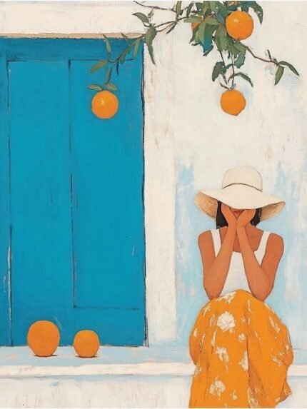 Coloring Canvas-WR262-Size:35X40CM